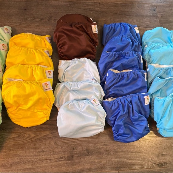 Cloth Diaper lot 98 Pieces Kawaii Baby Apple Cheeks Bum Genius - Picture 5 of 16